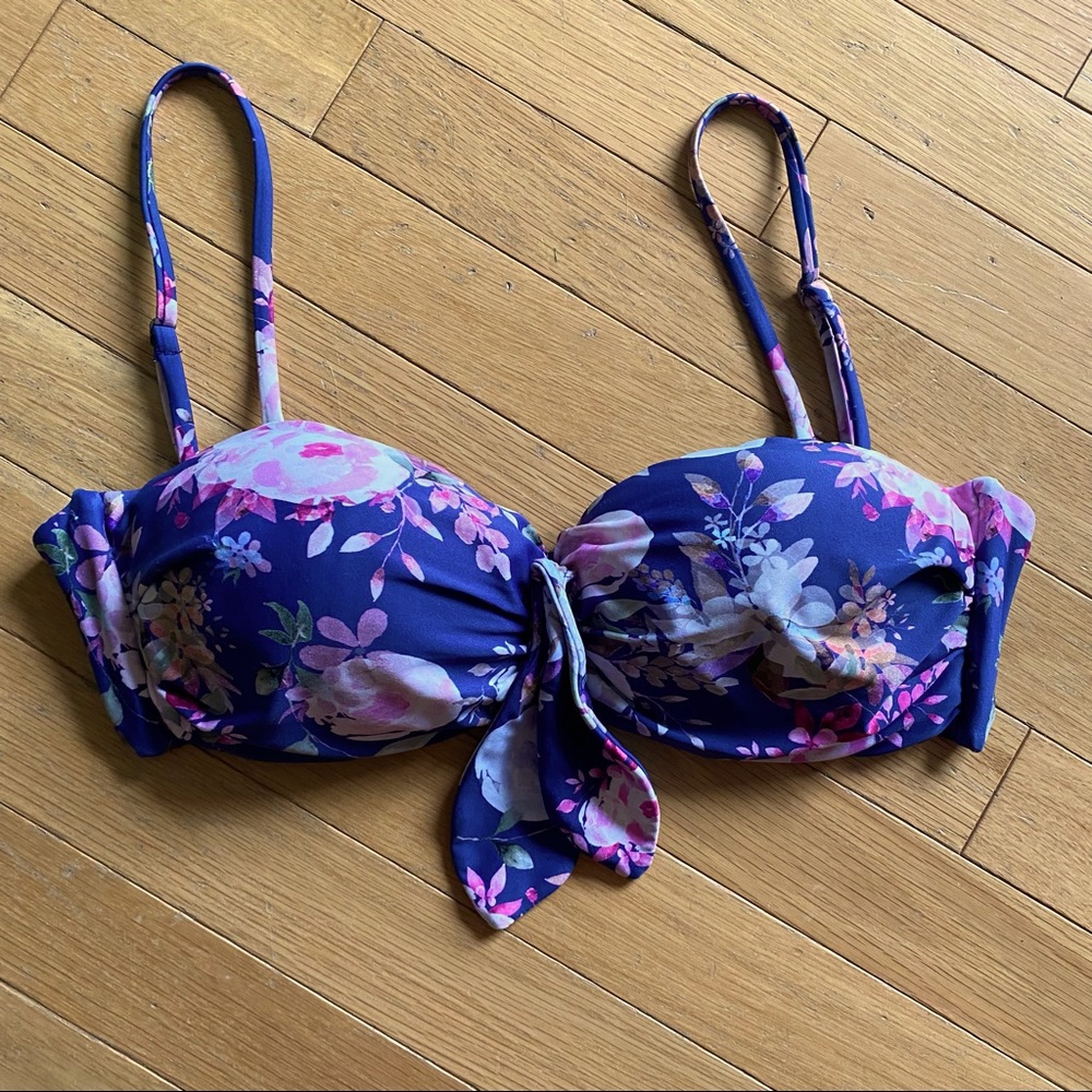 LAST CHANCE Kittenish Purple Daze Bandeau Swim Bikini Top